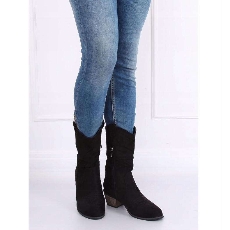 Svarta CM-9M1-1 Svarta cowboystövlar 1