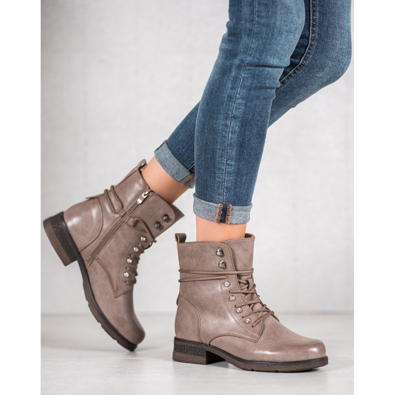 SHELOVET Eko-läder stövlar brun 1