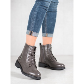 SHELOVET Stövlar med strass grå 1