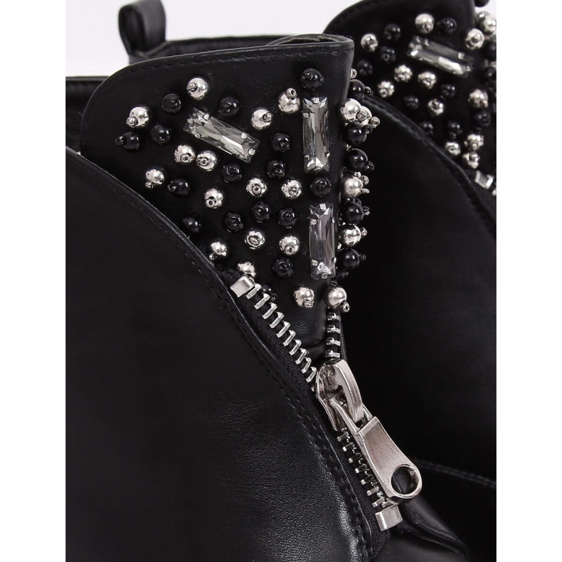 Svarta damstövlar på skyddet svart BK-37 Svart 2