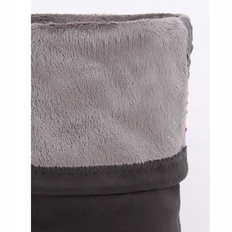 Gråa platta stövlar 13X993-95 Mörkgrå 2
