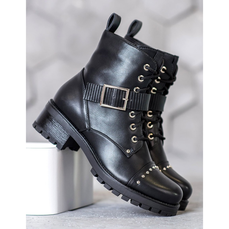 Seastar Arbetare med dekorativt spänne svart 2