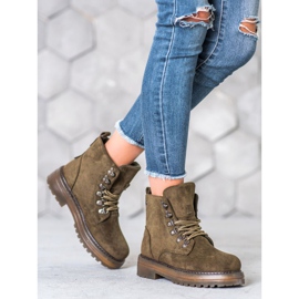 SHELOVET Snörskor brun mångfärgad grön 2