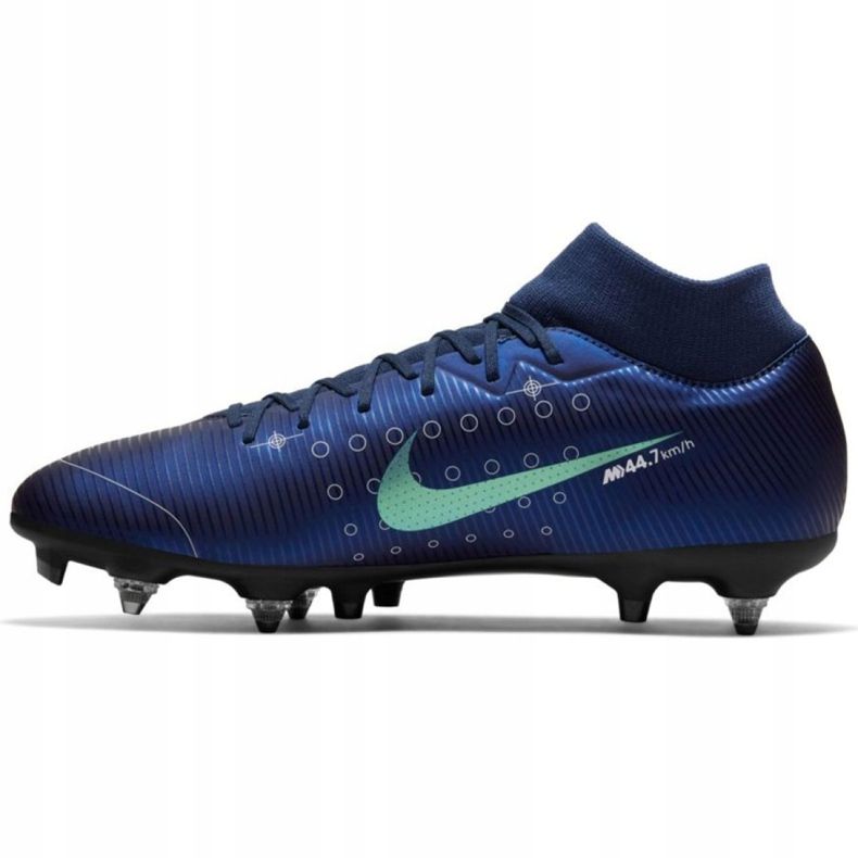Nike Mercurial Superfly 7 Academy Mds Sg Pro Ac M CK0014-401 fotbollsskor marinblå marinblå 2