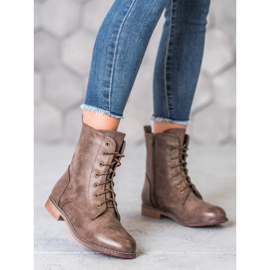 Super Me Höga stövlar med ekoläder brun 1