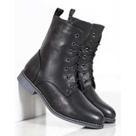 Super Me Höga stövlar med ekoläder svart 1