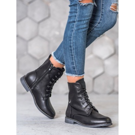 Super Me Höga stövlar med ekoläder svart 2