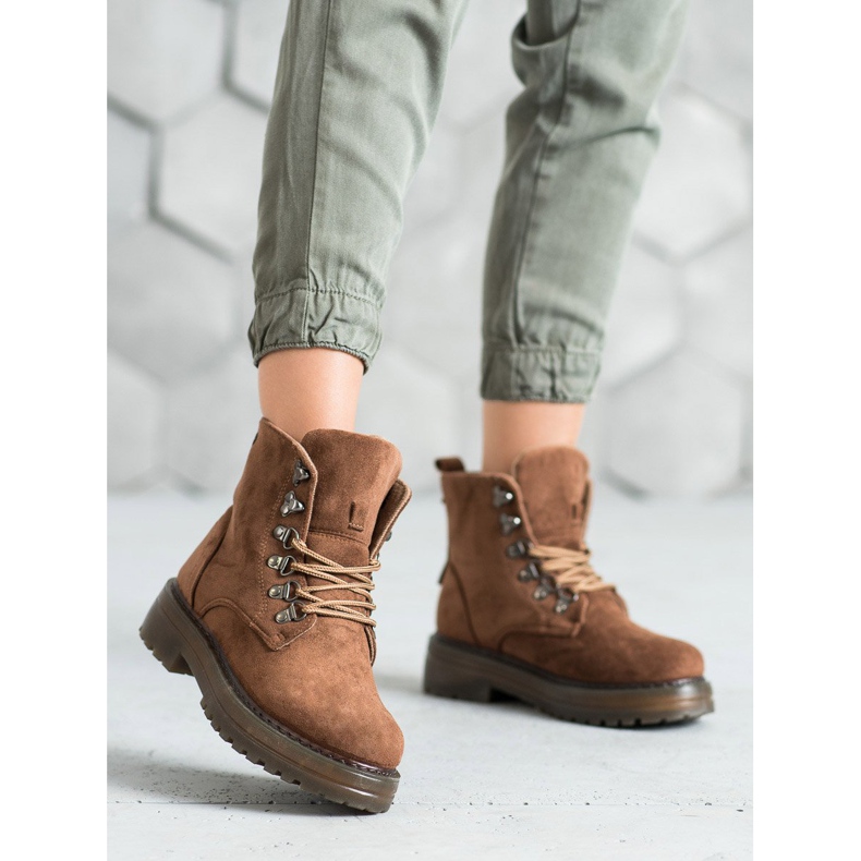 SHELOVET Snörskor brun 2