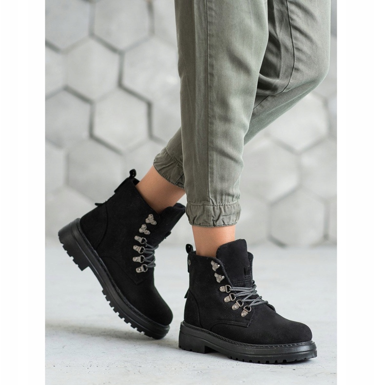 SHELOVET Snörskor svart 1