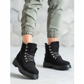 SHELOVET Snörskor svart 2