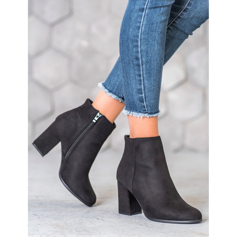 Marquiz Svarta stövlar i mocka 2