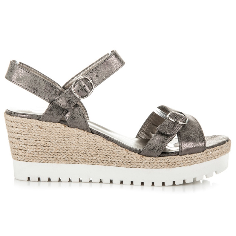Kylie Espadrillos Silver Sandaler grå 2
