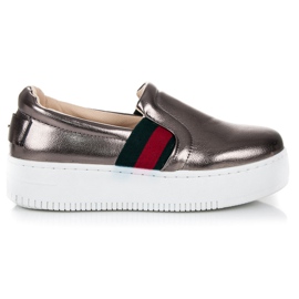 Kylie Slipons på plattformen grå 2