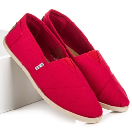 Röda Slip-On Sneakers 1