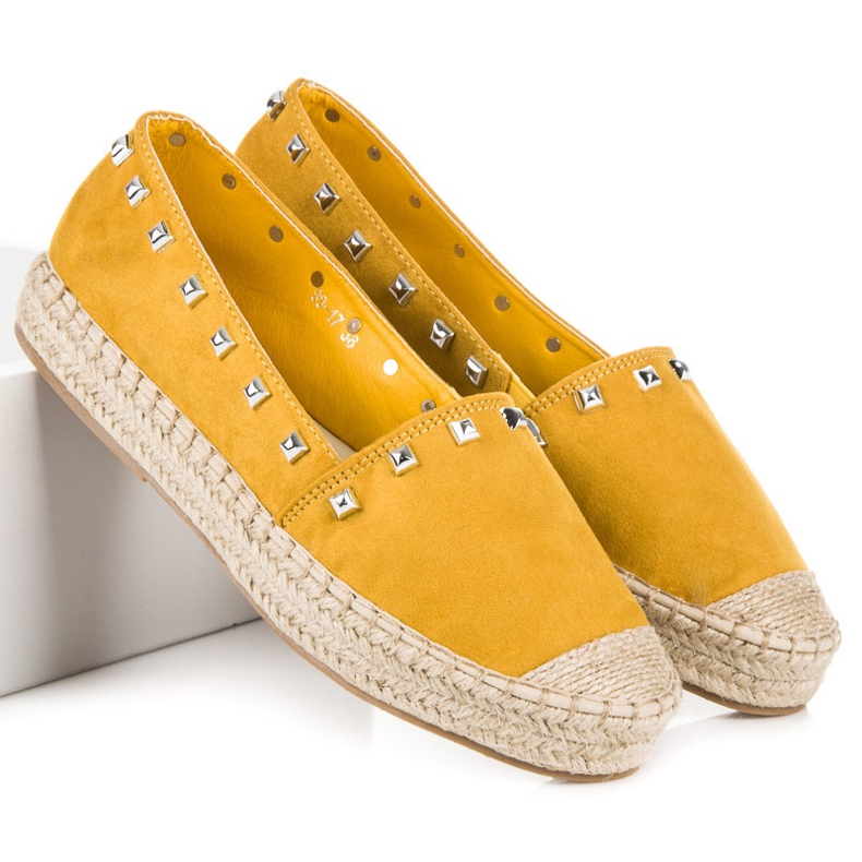 Nio Nio Gula Espadrillos Med Dubbar 2