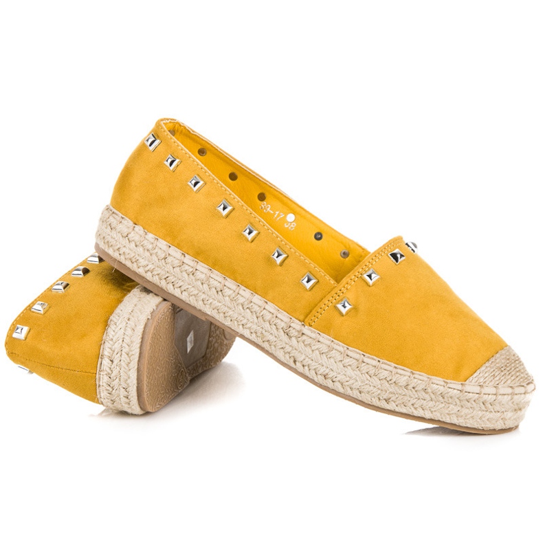 Nio Nio Gula Espadrillos Med Dubbar 1