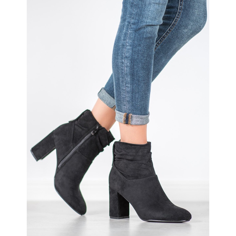 SHELOVET Klassiska högklackade stövlar svart 1