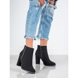 Seastar Matta stövlar med cubic zirconia svart 2