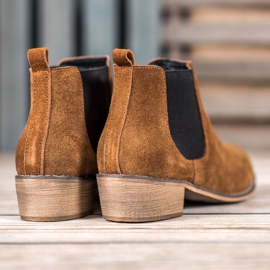 Goodin Läder Chelsea stövlar brun 1