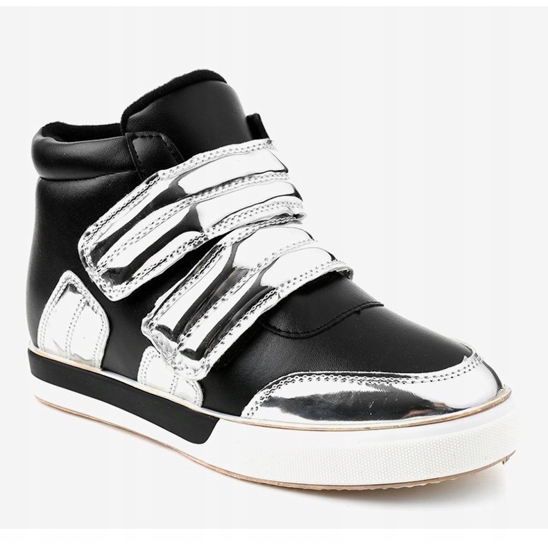 Svarta isolerade sneakers på kilen GF-ZM26 1