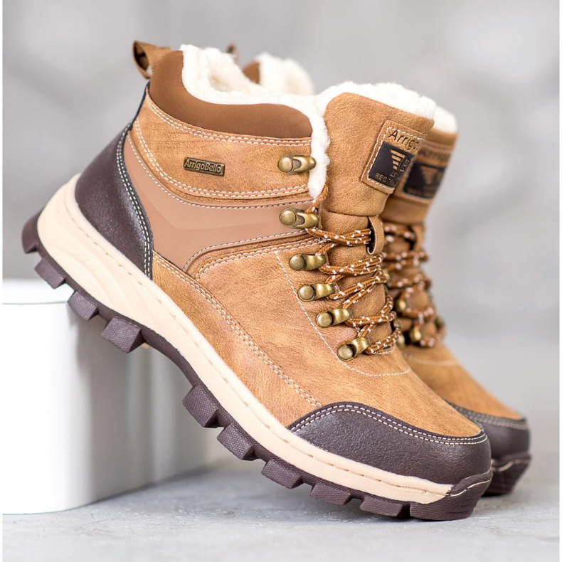 Arrigo Bello Snöriga vinterstövlar brun 1