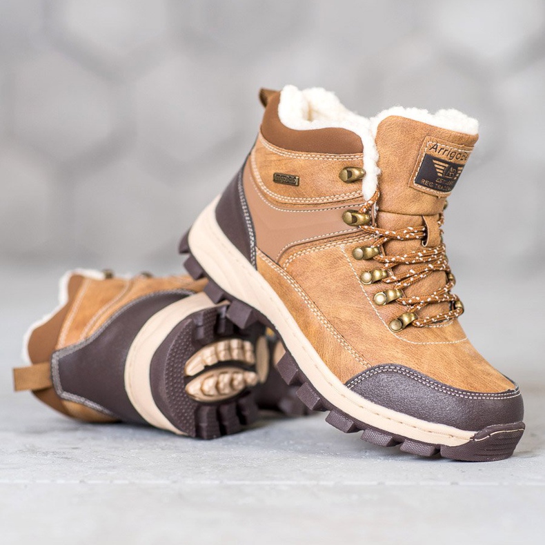 Arrigo Bello Snöriga vinterstövlar brun 2