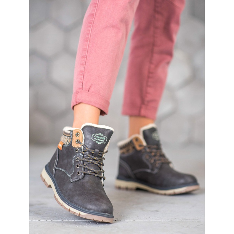 Arrigo Bello Snörskor grå 2