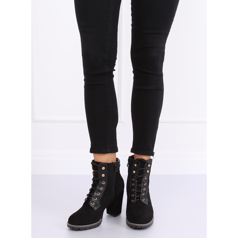 Svarta höga klackar 995-37 Svart 2