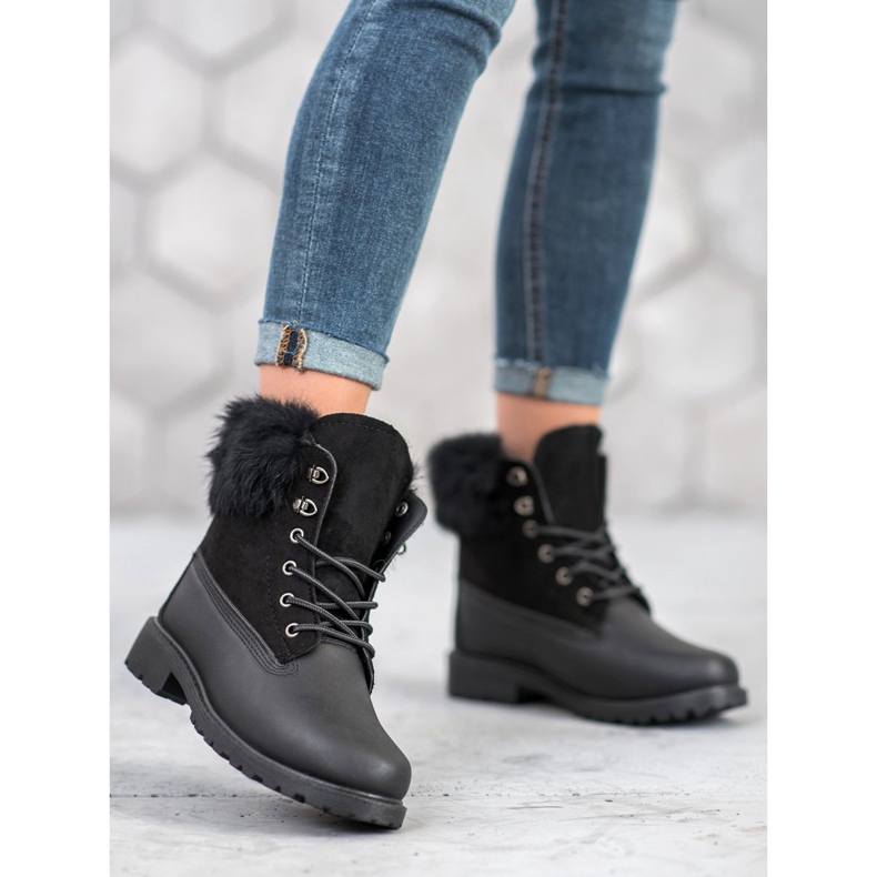 SHELOVET Fångare med päls svart 1