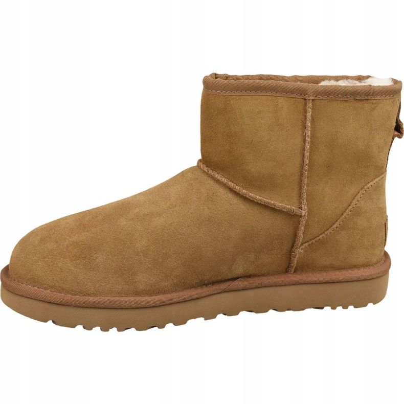 Skor Ugg Classic Mini Ugg Rubber Logo W 1108231-CHE brun 1