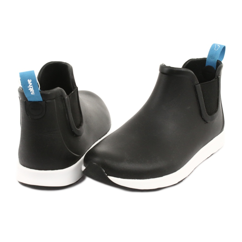 Native Ap Rain Jiffy Black Shell White Jiffy Rubber vit svart 4