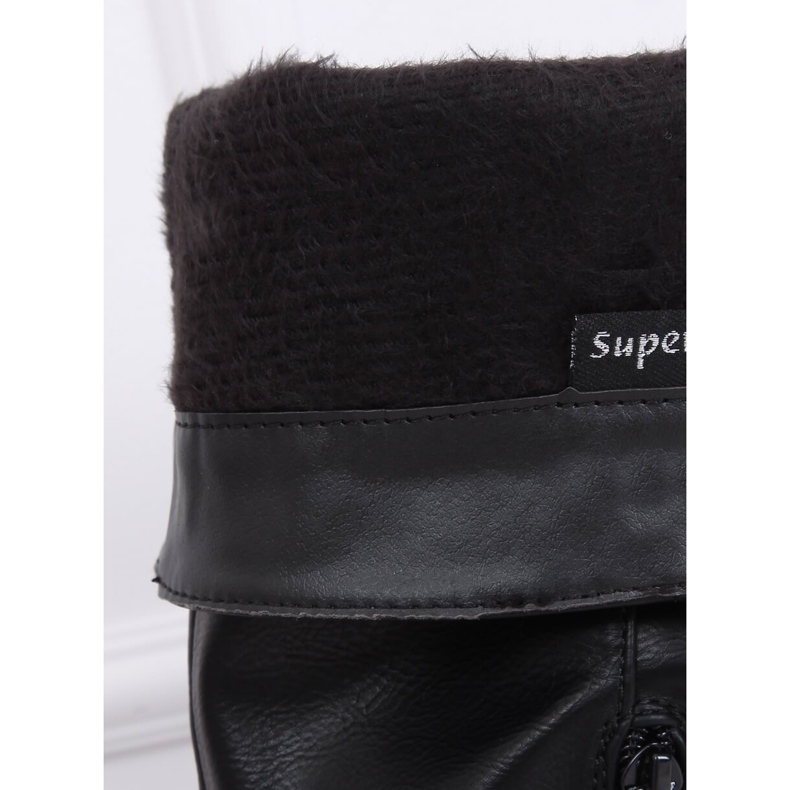 Svarta damstövlar 1084-PG Svart 2