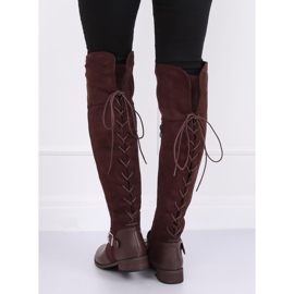 Knäskor med platta klackar brun 688-3 Brun 1