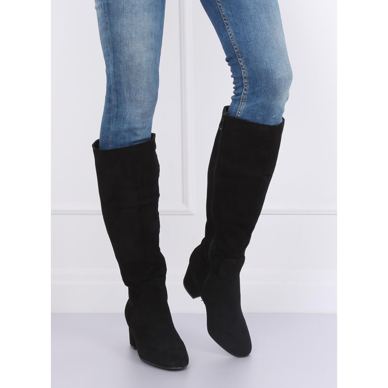 Svart Svart högklackat YQ218P Black II 2