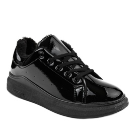 Svarta isolerade sneakers TL140-1 1
