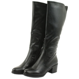 M.Daszyński Stövlar isolerade höga klackar Daszyński 153 svart 3