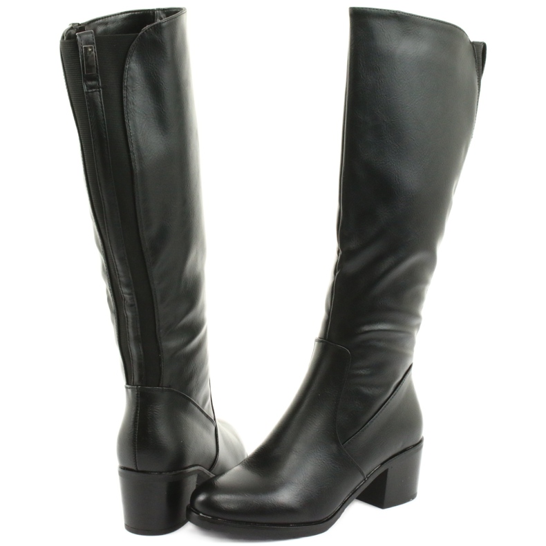 M.Daszyński Stövlar isolerade höga klackar Daszyński 153 svart 4