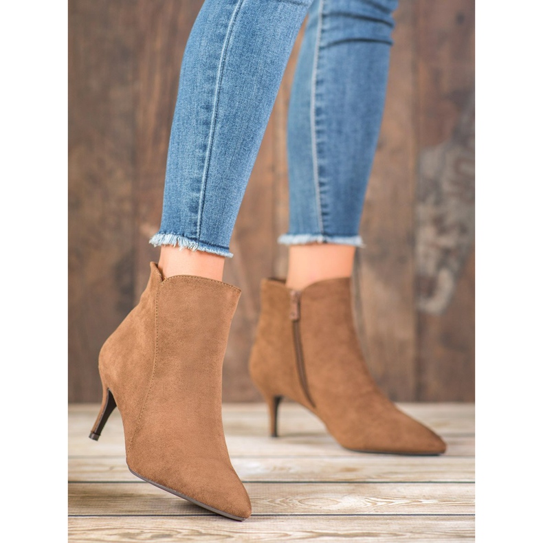 Kylie Mockaskor på hög klack brun 1