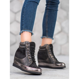 Sergio Leone Sneakers med kristaller svart 1