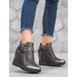 Sergio Leone Sneakers på dragkedjan grå 1