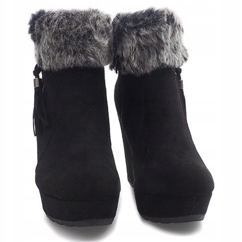 Stövlar på kil 58-385 svart 2