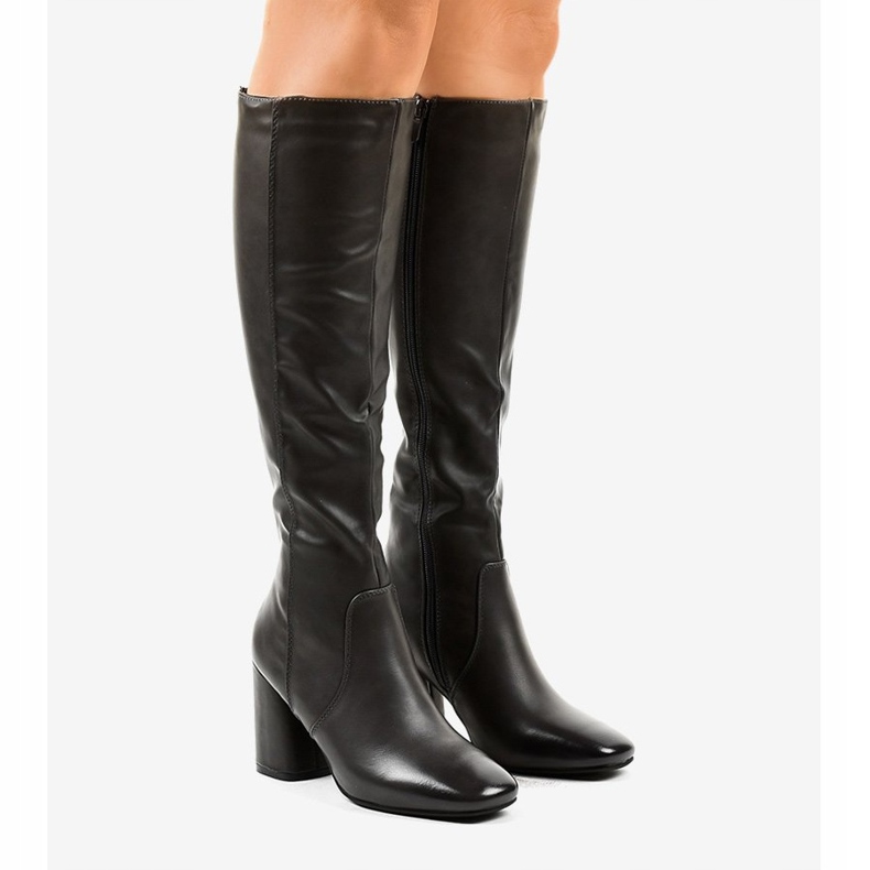 Grå ekoläderkängor 5319 1