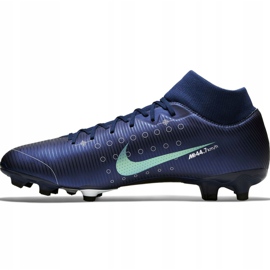 Nike Mercurial Superfly 7 Academy Mds FG / MG M BQ5427 401 fotbollsskor blå blå 2