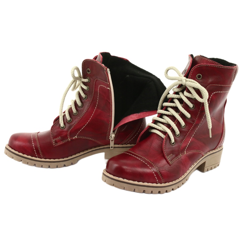 Isolerade stövlar med reglaget Naszbut 845 röd 5