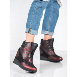 Sergio Leone Burgundy sneakers röd 1