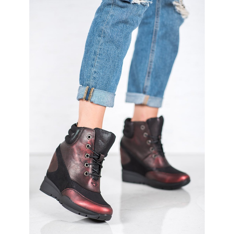 Sergio Leone Burgundy sneakers röd 1