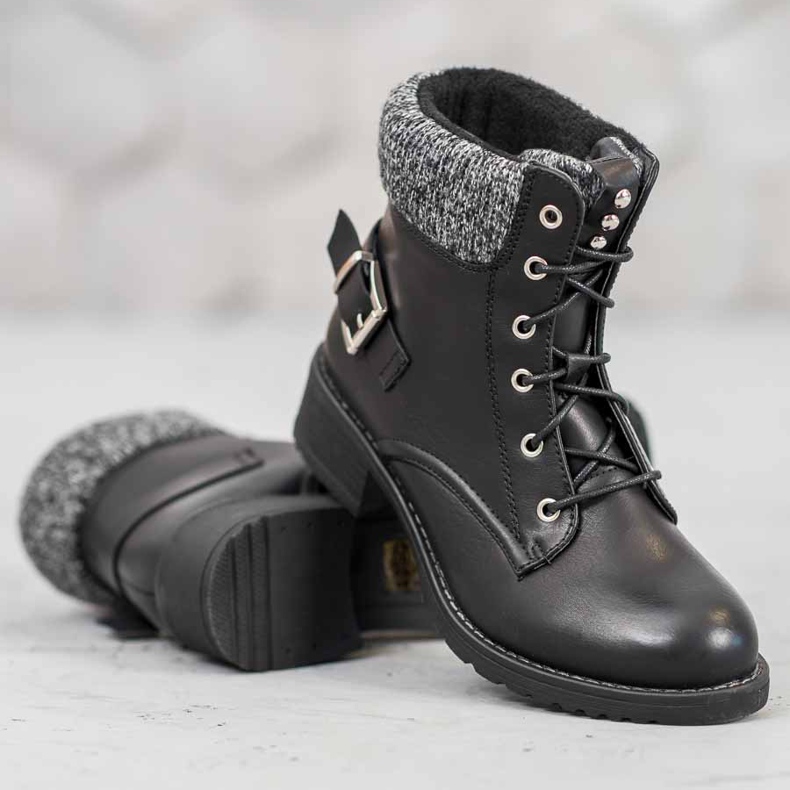 SHELOVET Snörade svarta sidor 1