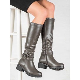 Nio Nio Plattform stövlar grå 1