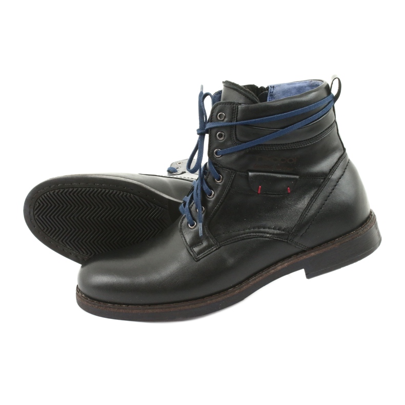 Nikopol Herrläderstövlar isolerade med en dragkedja 700 svart 5