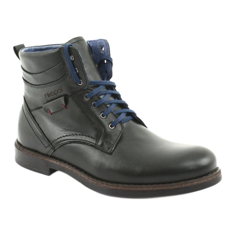 Nikopol Herrläderstövlar isolerade med en dragkedja 700 svart 1